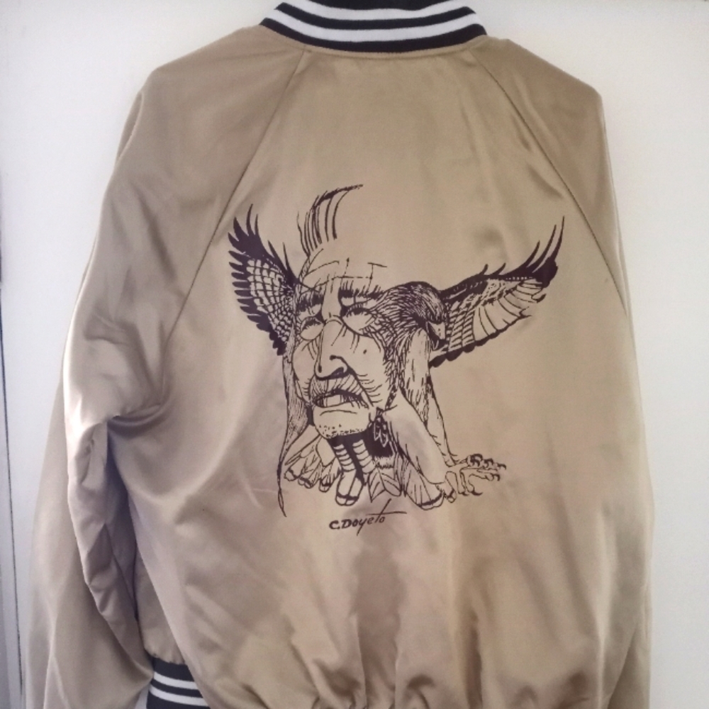 VTG RARE Native American Indigenous Art Jacket Unique!